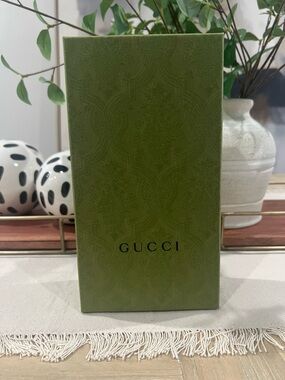 Gucci Green Embossed Box for Long Wallet